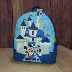 Loungefly Disney Parks Disneyland Castle 65th Anniversary Mini Backpack BNWT